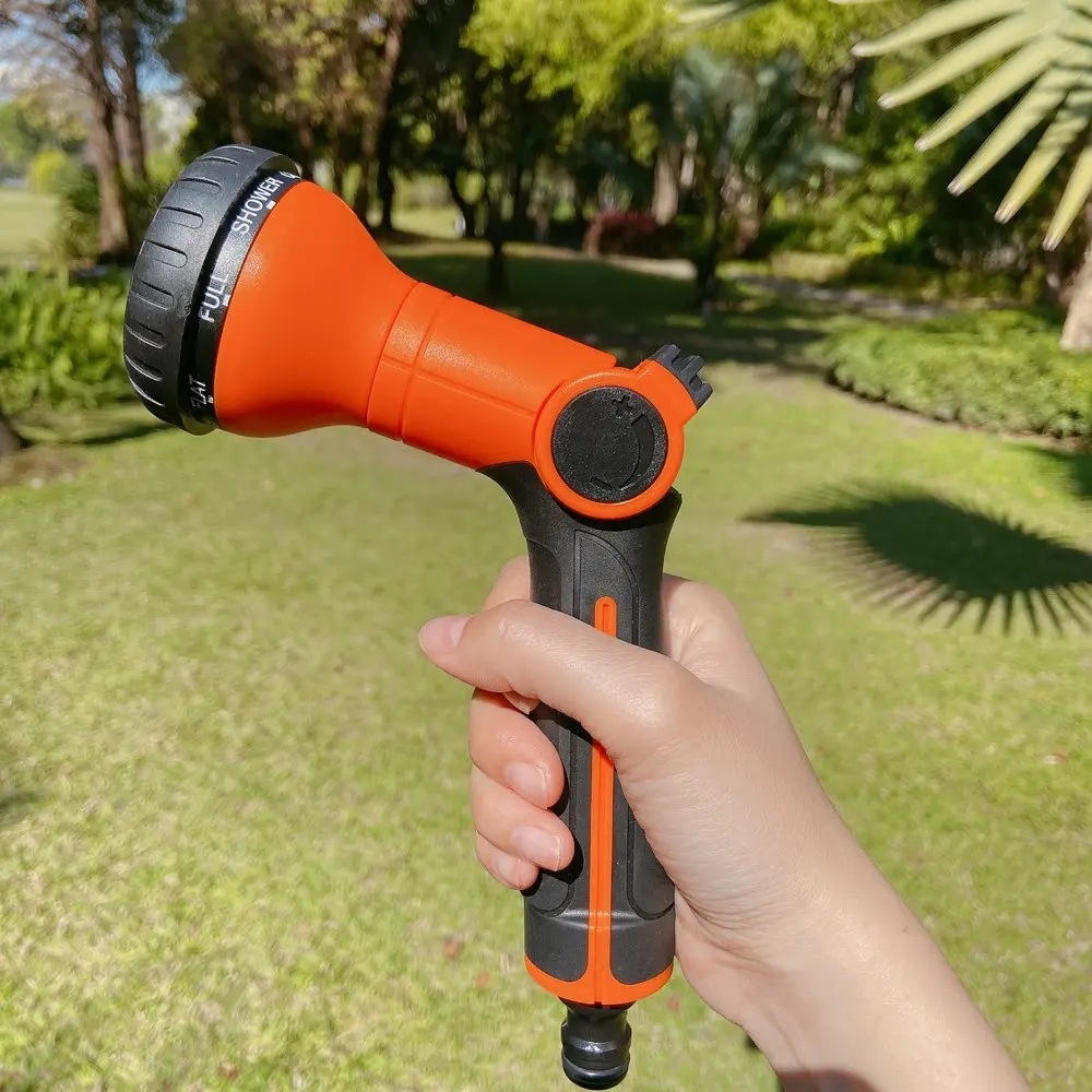 8 Patterns Thumb Control Garden Sprayer Plastic Hose Nozzles Other Watering & Irrigation Water Gun