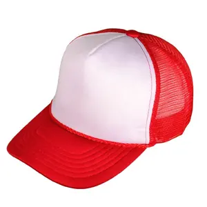 Gorra de béisbol de camionero, gorra de béisbol roja con logotipo personalizado para club