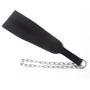 Neoprene Dip <b>Belt</b> with <b>Chain</b> Weight Lifting Power Bag - Product Image 6