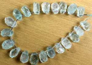 Piedra aguamarina Natural sin procesar, 21 piezas, fabricación de joyas, piedra azul, colección - Product Image 5