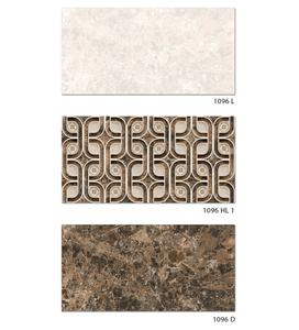 30x60cm กระเบื้องเซรามิกเคลือบเงาดีไซน์3D สำหรับตกแต่งสีน้ำตาล - Product Image 1