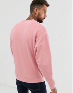Sudaderas de cuello redondo para hombre, de alta calidad, color rosa claro, precio barato - Product Image 2