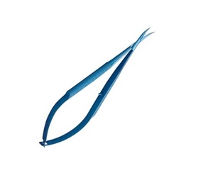 Castroviejo Curved Scissors, 12cm, 16mm Blunt Tips, <b>Titanium</b> - Product Image 4
