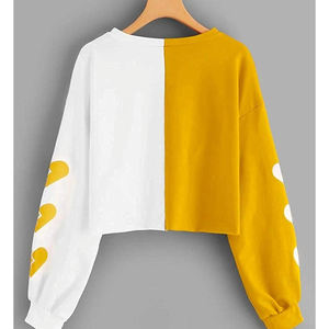 Sudaderas con capucha para mujer y niña, croptop negro de gran tamaño, venta al por mayor - Product Image 2