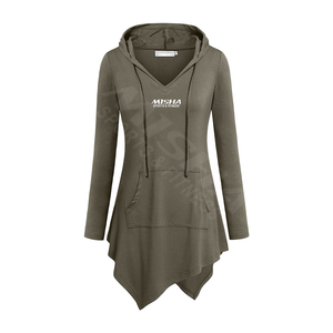 Sweat à capuche pour femme à manches longues 100 % coton, personnalisable avec logo, pour l'hiver, style décontracté, idéal pour le sport, vente en gros à faible MOQ - Product Image 1