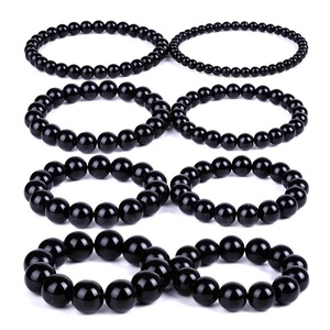 สร้อยข้อมือหินภูเขาไฟสีดำขายส่ง: ซื้อจาก N H AGATE - Product Image 3