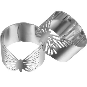 แหวนรัดผ้าเช็ดปากชุบทองสไตล์วินเทจทันสมัย งานแฮนด์เมด ขายดีปี 2023 หรูหราแบบเรียบง่าย เป็นมิตรกับสิ่งแวดล้อม คุณภาพสูง จำนวนมาก เหมาะสำหรับงานปาร์ตี้ - Product Image 2