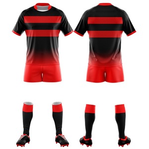 New Arrival Customizable Rugby Uniform <b>2</b>-<b>Piece</b> <b>Set</b> Breathable with OEM Design & Logo for Team Wear - Product Image 6