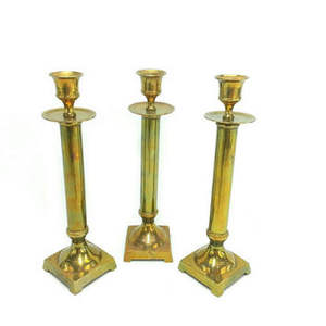 Bougeoir en acier inoxydable, finition dorée de qualité supérieure pour les événements et les fêtes de mariage, décoration de la maison - Product Image 2