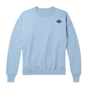 100% coton sweat-shirt hiver imprimé uni teint avec finition brossée - Product Image 1
