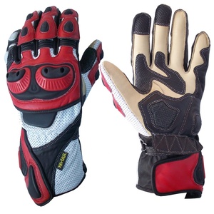 Guantes de Carreras KEVEN KI-004 Unisex de Cinco Dedos, Transpirables, de Cuero Genuino, con Diseño de Nudillos Reforzados - Product Image 1