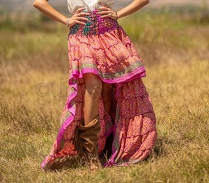 Jupe longue élégante de plage au Design Paisley pour femmes, vêtements de plage, tissu imprimé, de styliste, nouvelle collection d'été 2020 - Product Image 2