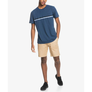 Camisetas deportivas personalizadas con adorno de contraste para hombre, ropa deportiva Unisex para gimnasio, precio bajo, venta al por mayor - Product Image 4