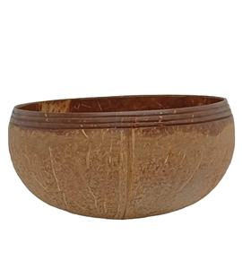 CONCEPTION PERSONNALISÉE COCO BOL AVEC LOGO GRAVÉ/LISSE BOL DE NOIX DE COCO DU VIETNAM/JUMBO COCO BOL AVEC CUILLÈRE ENSEMBLE LOGO GRATUIT - Product Image 1