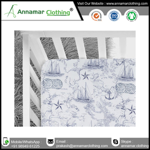 Hot Sale Super Soft White Baby Fitted Crib Sheet - Product Image 4
