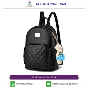 CRAFTSHUB Bolso Casual Sintético de Color Negro con Asa Suave, Tamaño Personalizado y Aspecto Atractivo - Product Image 2