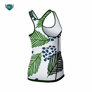 Débardeur à dos nageur unisexe 100% polyester nylon, confortable et respirant, avec short long, impression par sublimation - Product Image 2