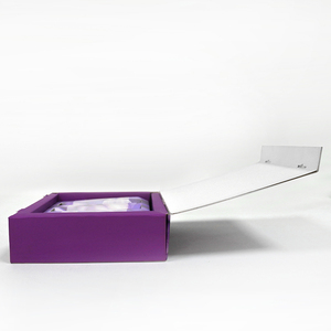 Caja de flores para pestañas púrpura - Product Image 1