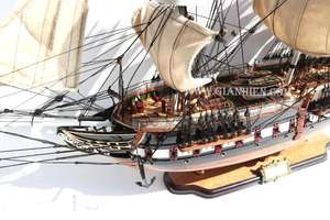 โมเดลเรือทำจากไม้สำหรับเป็นของขวัญแปลกใหม่โมเดลไม้สำหรับทำหัตถกรรมจากไม้ - Product Image 3