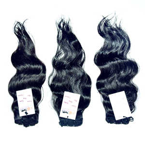 ผมต่อจากผมมนุษย์บริสุทธิ์ของชาวอินเดียผมหยิกเป็นลอนตรง - Product Image 4