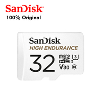 Haute endurance 32 Go pour carte mémoire vidéo SanDisk avec adaptateur en plastique durable pour les systèmes de surveillance domestique Dash Cams