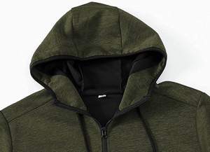 เสื้อแขนยาวมีฮู้ดสำหรับผู้ชาย,เสื้อสเวตเตอร์คอตตอนหนาพิเศษผ้าโพลีเอสเตอร์ - Product Image 4