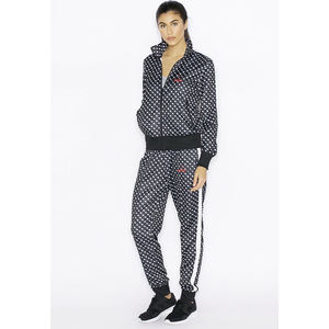 Traje de pista para mujer, de alta calidad, Color gris, con cremallera y bolsillos laterales, a la venta - Product Image 4