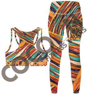 Ropa Deportiva OEM Personalizada, Conjunto de 2 Piezas para Gimnasio, Bra y Pantalones Cortos con Efecto Push-Up, Ropa de Yoga sin Costuras para Mujer 2026 - Product Image 2