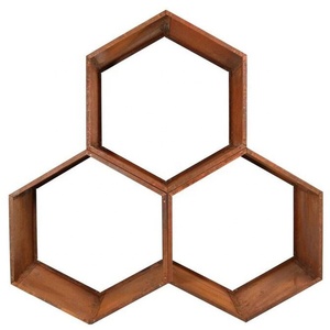 Porte-bûches en acier corten moderne et écologique, support de rangement extérieur pour le jardin et le pentagone - Product Image 4