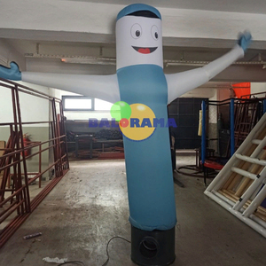 Balorama Blue Globo publicitario de PVC inflable de 2 metros con impresión Accesorio para agitar a mano al aire libre con soplador - Product Image 1