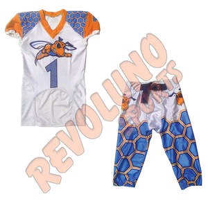 Equipo personalizado sublimado nombre Número diseño de camuflaje uniformes de fútbol americano al por mayor transpirable de alta calidad - Product Image 5