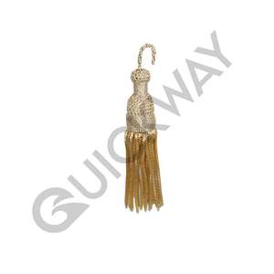 Borlas de Alambre de Oro Personalizadas de Alta Calidad |   Borlas de Hilo Metálico Francés al por Mayor para Vestimentas de Iglesia - Product Image 5