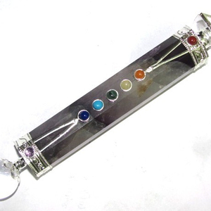 Baguettes de guérison Chakra, 2 pièces, meilleur rapport qualité/prix, améthyste, avec pyramide, en solde - Product Image 1