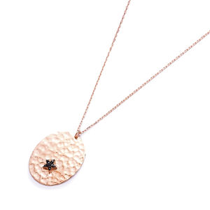 สีดำเพทายหินดาวเสน่ห์รูปร่างค้อนจี้ตุรกีขายส่ง925เครื่องประดับเงินสเตอร์ลิงขายส่ง - Product Image 1