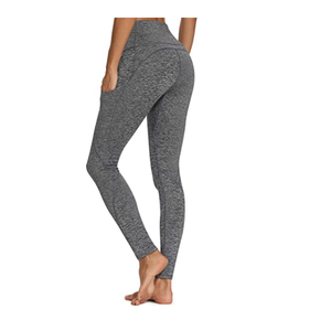 2025 nouveau Style femmes gris taille haute Leggings extensible confortable tissu pour Gym Fitness Wear - Product Image 4