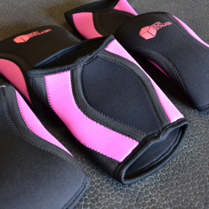 Genouillères de compression en coton tricoté personnalisées pour le crossfit, la course à pied et les sports - Product Image 1