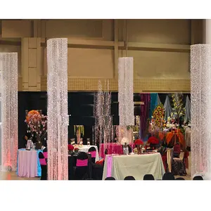Boda de cristal de diseño pilares salón de bodas decoración pilares pasillo decoración cristal pilares - Product Image 1