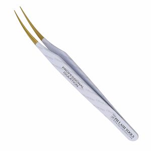 สีขาวต่อขนตา C จุดแหนบ Gold Tip, Lash แหนบปริมาณและแยกแหนบ,C-Point แหนบ - Product Image 3