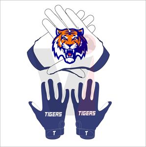 2023 gants de récepteur de Football américain personnalisés tissu PU Spandex Performance optimale gants de sport collants Sublimation personnalisée - Product Image 2