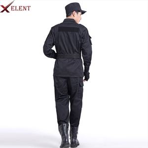 2025 meilleure vente garde de sécurité uniforme noir extérieur sécurité uniforme usine Polyester et coton vêtements de sécurité extérieure - Product Image 3