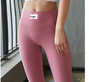 Mallas de cintura alta para mujer, Leggings de entrenamiento sin costuras para correr, pantalones de Yoga con Control de barriga, color negro - Product Image 5