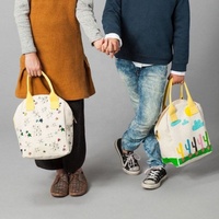 Bolsa refrigeradora de lona para entrega de comida, bolsa de lona encerada duradera, ecológica, de alta calidad, venta al por mayor