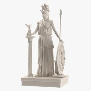 Statue d'athena En Marbre, décoration d'extérieur, Sculpture En Marbre, taille de vie