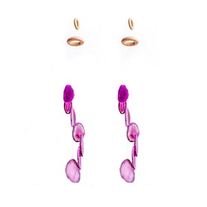 Carillons éoliens en Agate rose, tranches d'agate naturelle colorée, décorations de noël, artisanat, pour la maison - Product Image 2