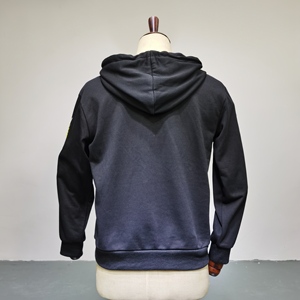 Sweat à capuche brodé personnalisé pour hommes hiver 100% coton éponge française Streetwear lourd avec logo avant longue longueur - Product Image 3