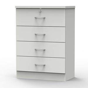 Meuble à tiroirs multifonctionnel à 4 tiroirs en aggloméré, fabrication malaisienne, très demandé, pour la maison, le salon, la buanderie, l'école, l'appartement - Product Image 1