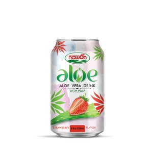 Bebida de jugo de Aloe Vera NAWON de 330ml de Vietnam en lata de aluminio de etiqueta privada buena bebida de Aloe Vera OEM ODM bajo en azúcar - Product Image 2