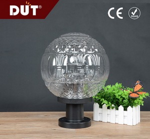 Chất lượng cao 250mm Opal mô hình bóng nhựa bóng đèn E27 cơ sở IP44 đánh giá 3-năm bảo hành ngoài trời Vườn trụ cột cổng ánh sáng - Product Image 3