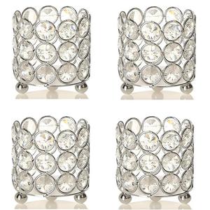 Candelabro votivo de luz de té de cristal de Metal de calidad de tamaño y diseño personalizado hecho a mano indio para restaurante comedor decorativo - Product Image 4