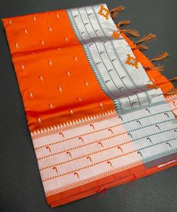 Sarees ผ้าไหมปาร์ตี้ของผู้หญิงอินเดีย,ผ้าส่าหรีพิมพ์ลายดิจิทัลผ้านิ่มผ้าคอปซาตินจากญี่ปุ่นดีไซน์ล่าสุด - Product Image 1